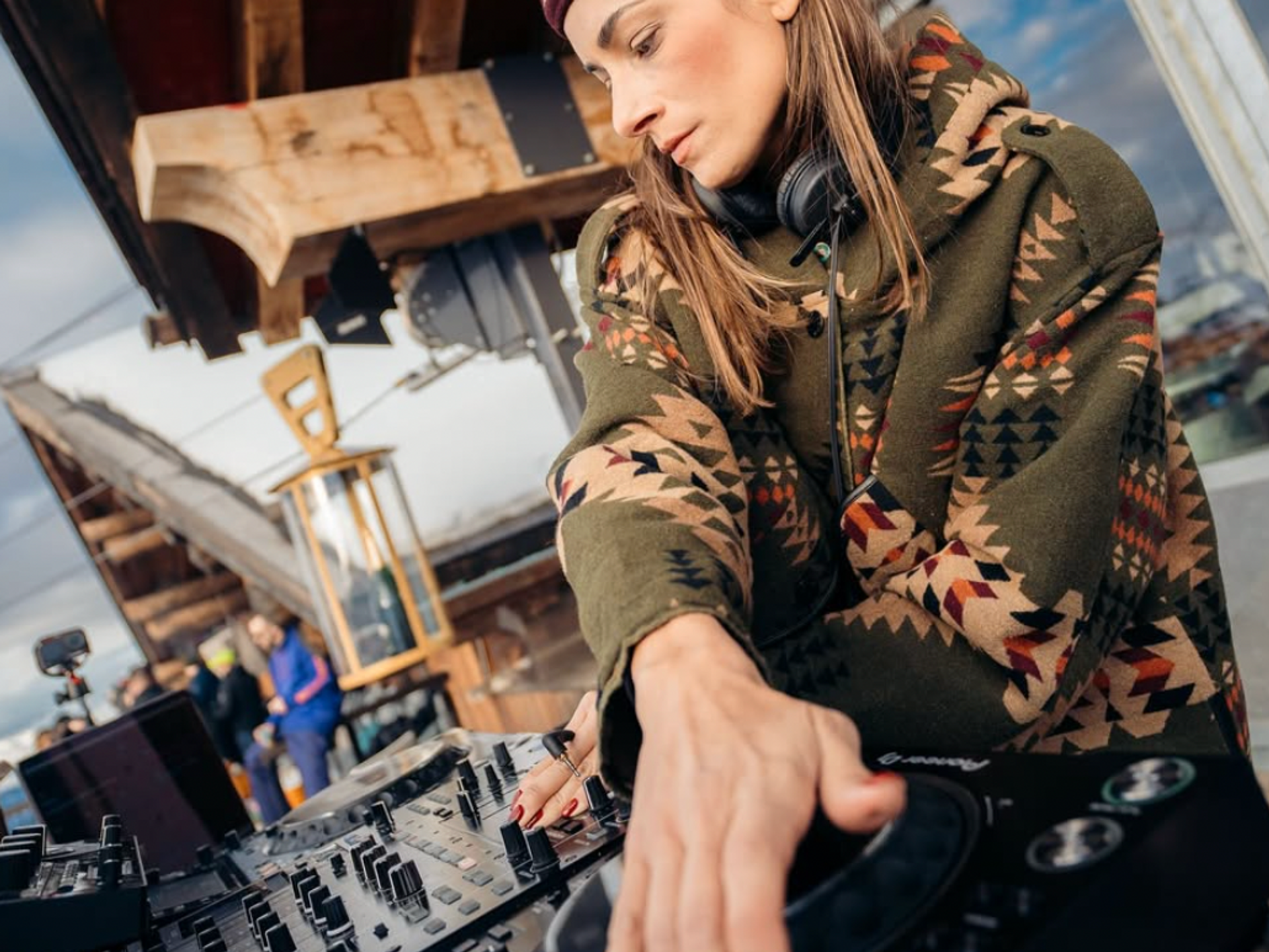 Meribel alpine landscape panorama