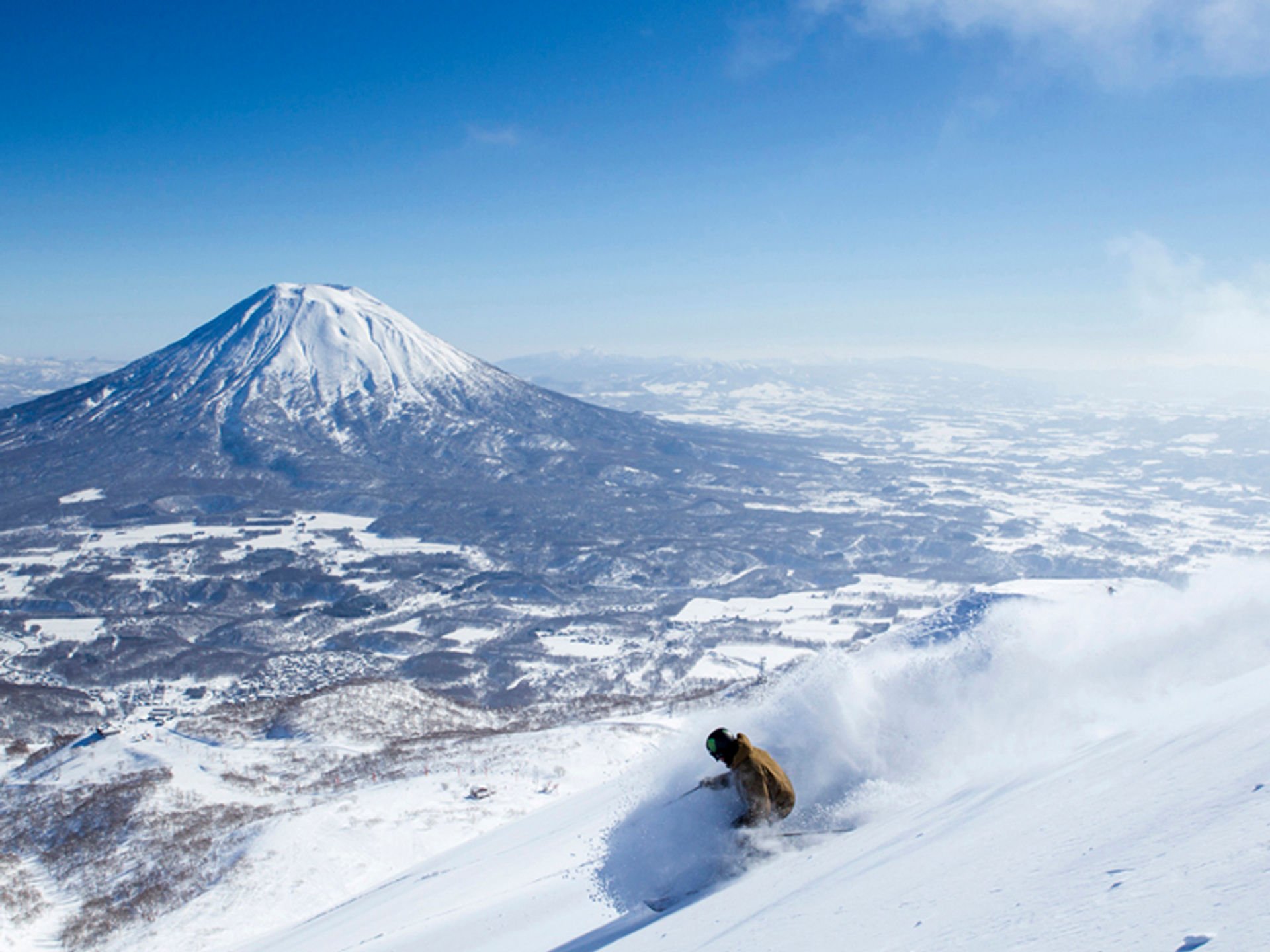 Niseko Mt. Yotei aerial view