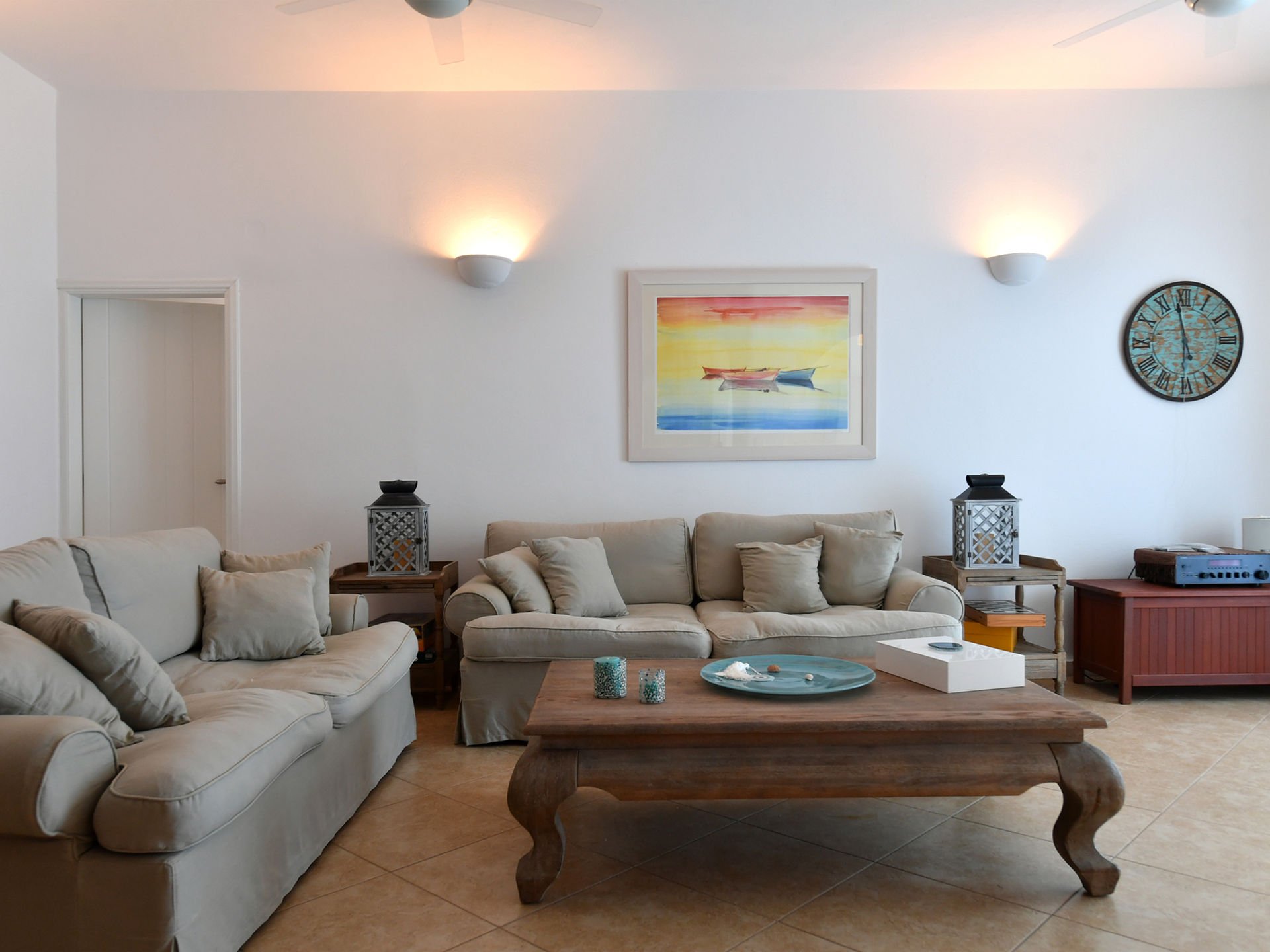 Paros villa living room