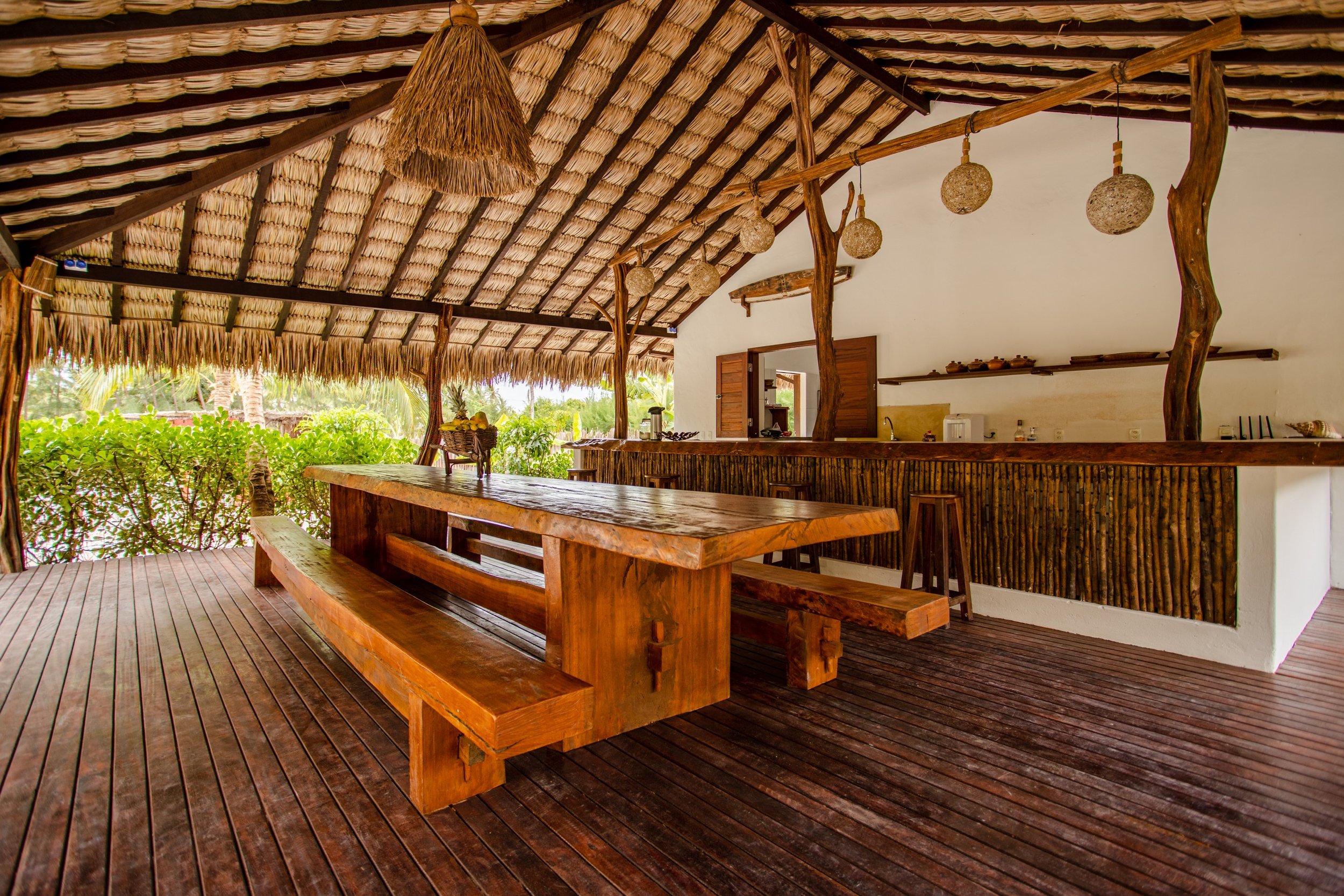 Prea villa open-air dining and bar