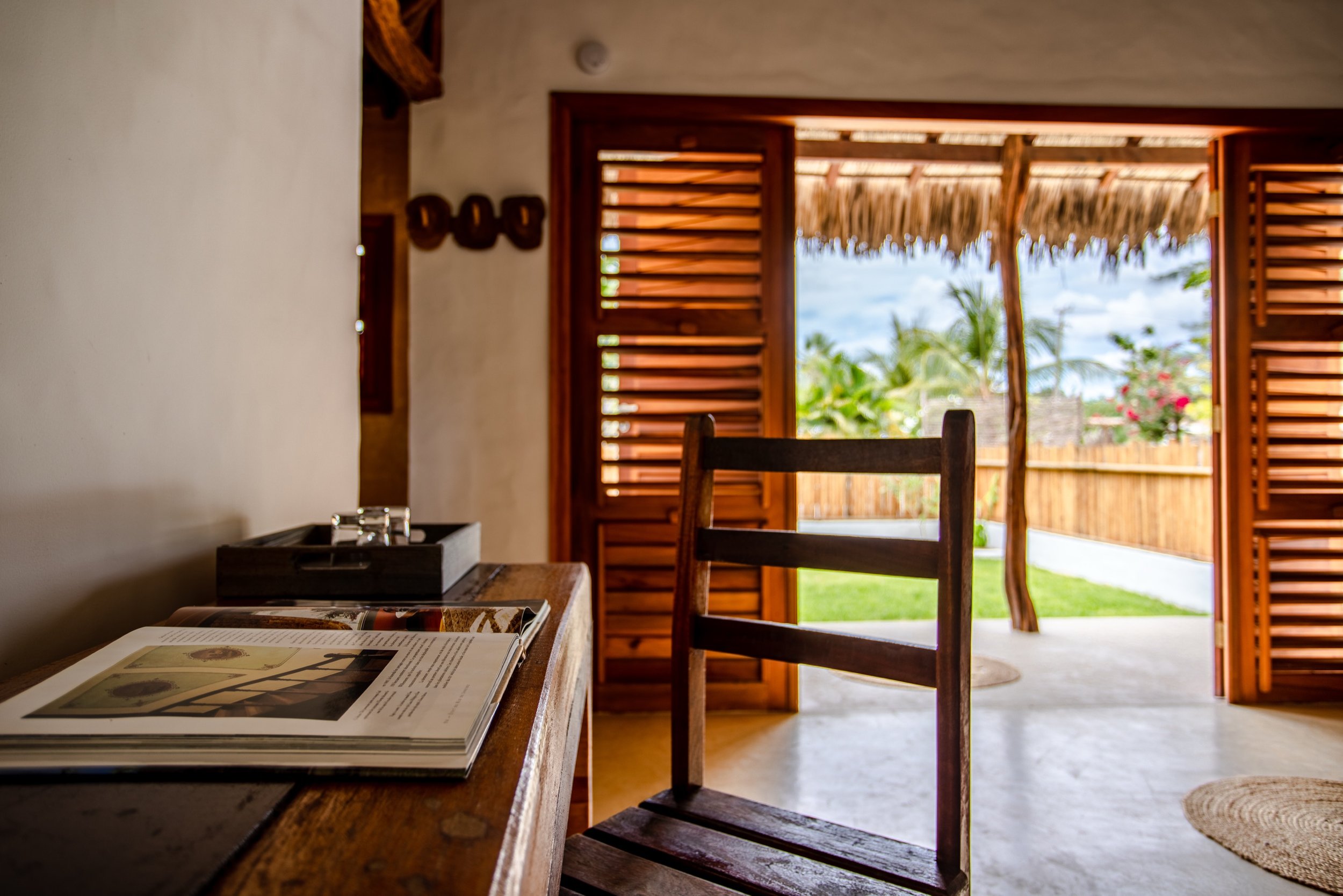 Prea villa workspace with garden view